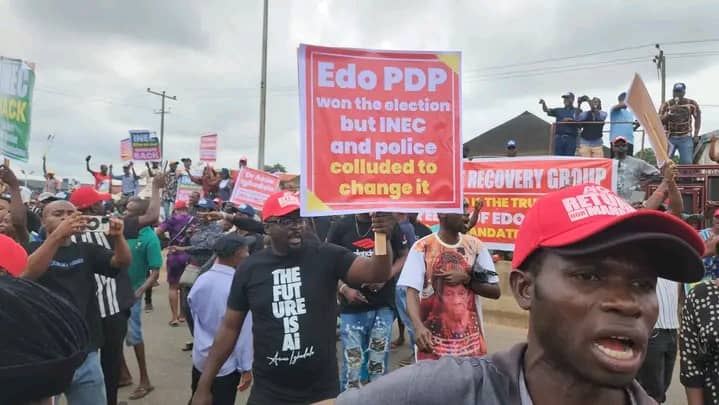 PDP court action Edo election results