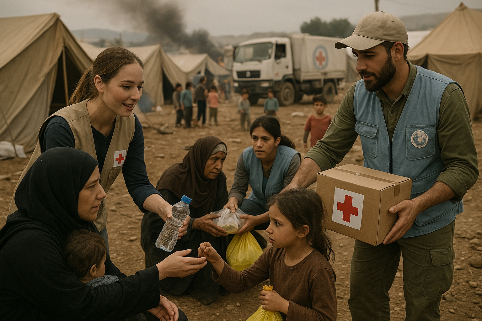 humanitarian relief 2025, conflict zone aid, international disaster response